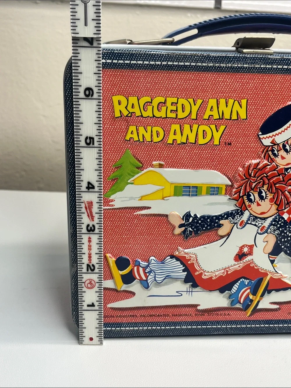 Vintage 1973 Raggedy Ann and Andy Metal Lunchbox